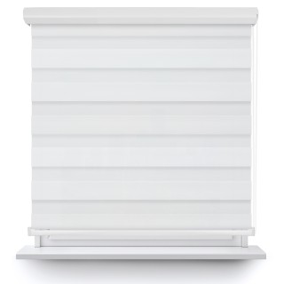 Roleta w kasecie aluminium Dzień Noc Przyciemniająca Bahama XV Biała Bh1500