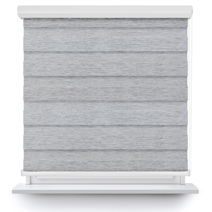 Roleta w kasecie aluminium Dzień Noc Przyciemniająca Bahama XV Szara Bh1501