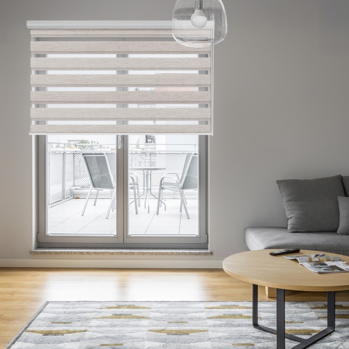 Roleta w kasecie aluminium Dzień Noc Przyciemniająca Bahama XV Beżowa Bh1502