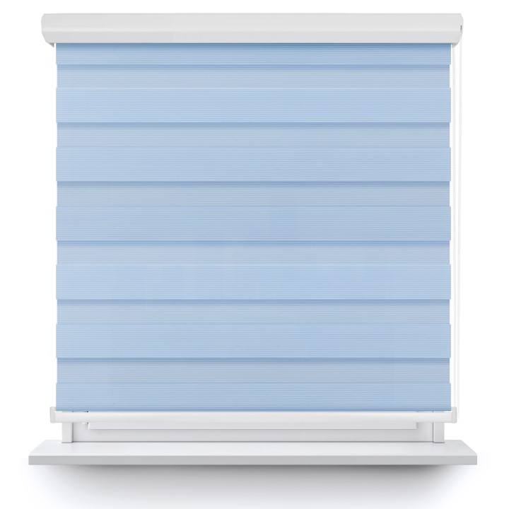 Roleta w kasecie aluminium Dzień Noc Przyciemniająca Bahama XXIII Niebieska Bh2307