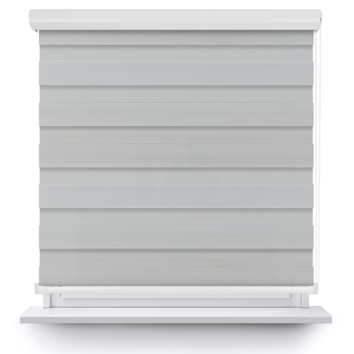 Roleta w kasecie aluminium Dzień Noc Przyciemniająca Bahama XXIII Szara Bh2308