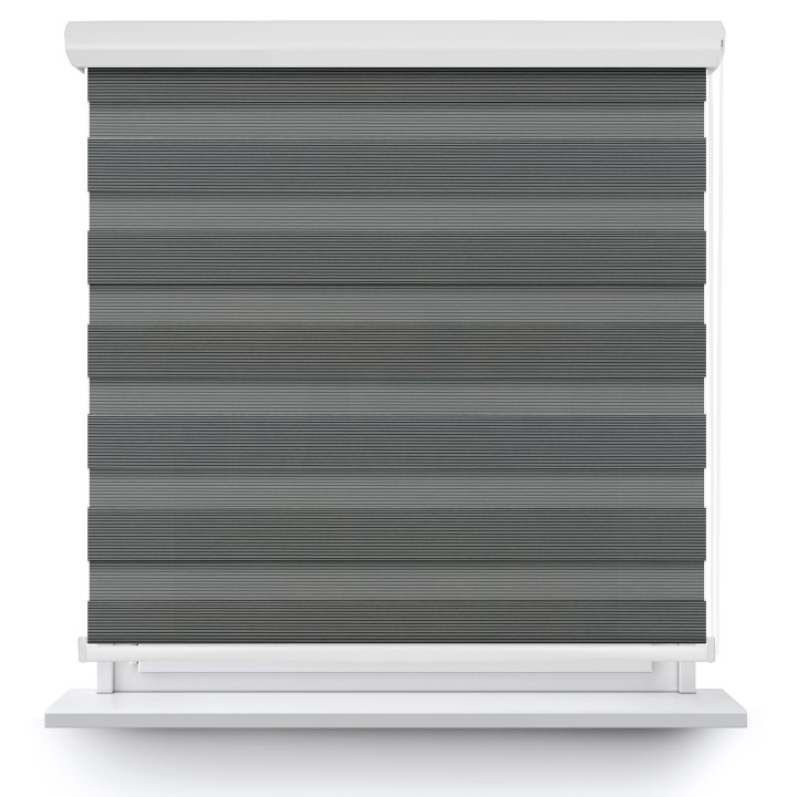 Roleta w kasecie aluminium Dzień Noc Przyciemniająca Bahama XXIII Czarna Bh2309