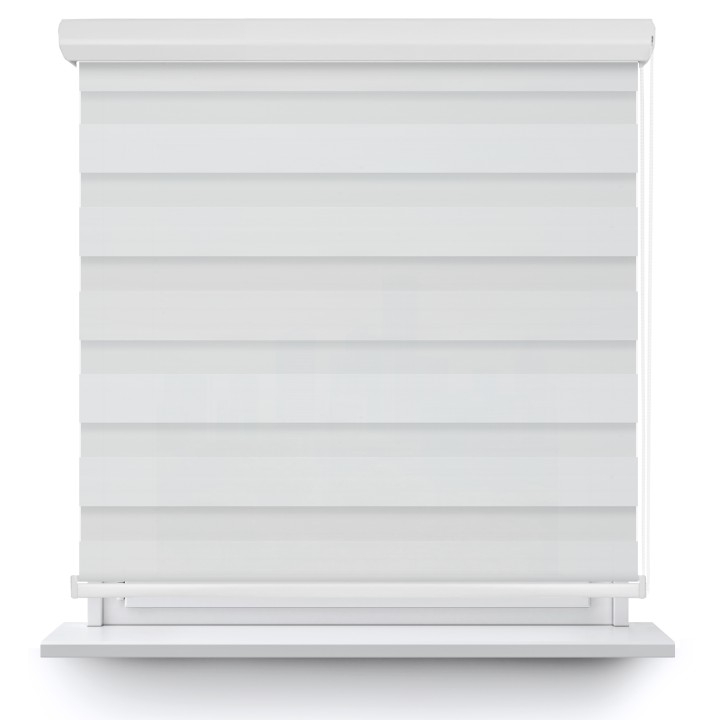 Roleta w kasecie aluminium Dzień Noc Przyciemniająca Chic Biała 6001