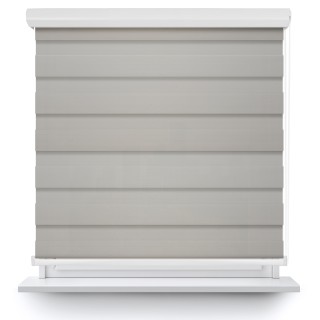 Roleta w kasecie aluminium Dzień Noc Przyciemniająca Chic Szara 6010