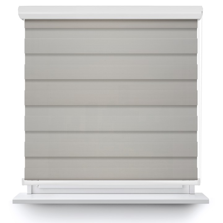 Roleta w kasecie aluminium Dzień Noc Przyciemniająca Chic Szara 6010