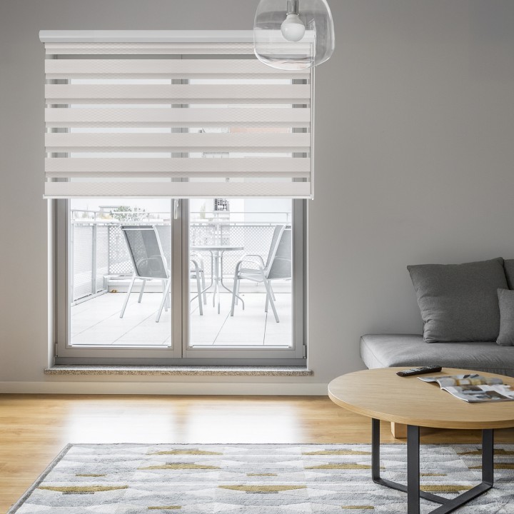 Roleta w kasecie aluminium Dzień Noc Przyciemniająca Brazilian Różowa 16503