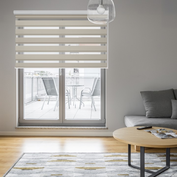 Roleta w kasecie aluminium Dzień Noc Przyciemniająca Chic Beżowa 6004