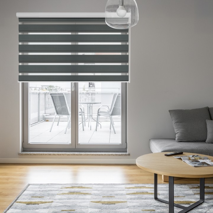 Roleta w kasecie aluminium Dzień Noc Przyciemniająca Classic Beżowa 1211