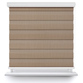 Roleta w kasecie aluminium Dzień Noc Przyciemniająca Classic Ciemnobeżowa 2