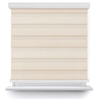 Roleta w kasecie aluminium Dzień Noc Przyciemniająca Classic Ciemnokremowa 5