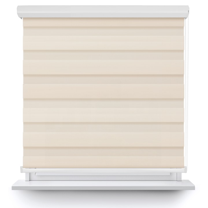 Roleta w kasecie aluminium Dzień Noc Przyciemniająca Classic Ciemnokremowa 5