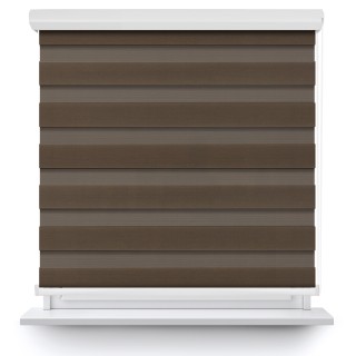 Roleta w kasecie aluminium Dzień Noc Przyciemniająca Classic Brązowa 6