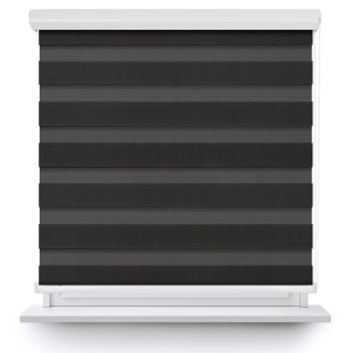 Roleta w kasecie aluminium Dzień Noc Przyciemniająca Classic Czarna 107