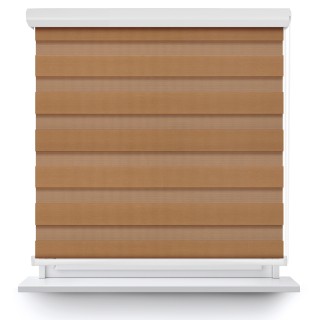 Roleta w kasecie aluminium Dzień Noc Przyciemniająca Classic Jasnobrązowa 1210