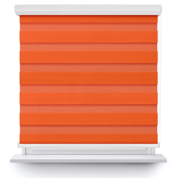 Roleta w kasecie aluminium Dzień Noc Przyciemniająca Classic Pomarańczowa 1213