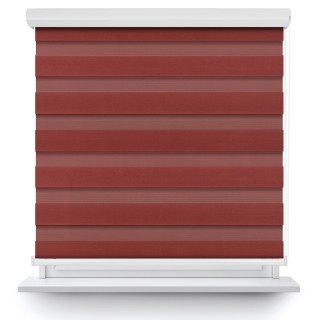 Roleta w kasecie aluminium Dzień Noc Przyciemniająca Classic Brązowa 1217