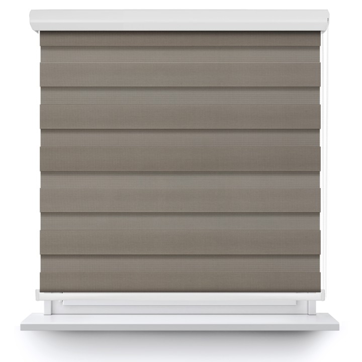 Roleta w kasecie aluminium Dzień Noc Przyciemniająca Classic Szara 1219