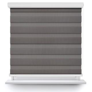 Roleta w kasecie aluminium Dzień Noc Przyciemniająca Classic Szara 1220