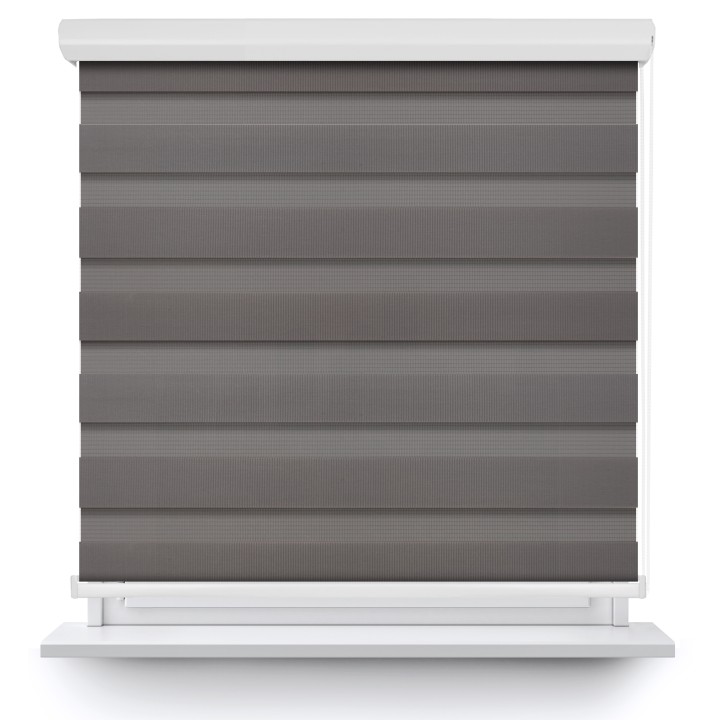 Roleta w kasecie aluminium Dzień Noc Przyciemniająca Classic Szara 1220