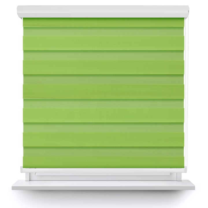 Roleta w kasecie aluminium Dzień Noc Przyciemniająca Classic Zielona Ag312