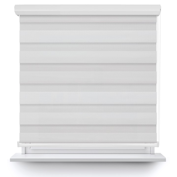 Roleta w kasecie aluminium Dzień Noc Przyciemniająca Essential Biała 1701