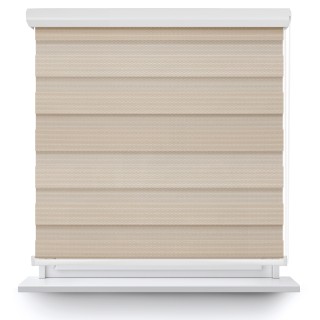 Roleta w kasecie aluminium Dzień Noc Przyciemniająca Essential Beżowa 1703