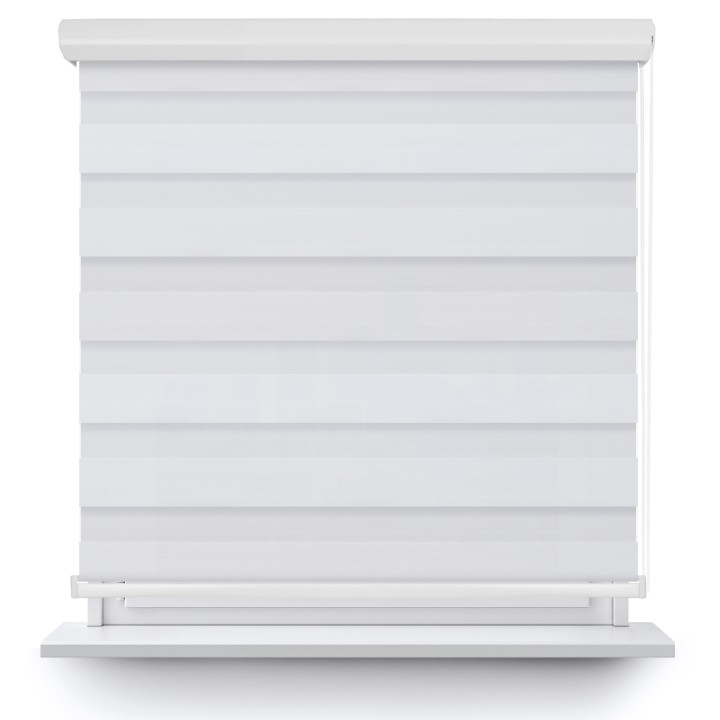 Roleta w kasecie aluminium Dzień Noc Przyciemniająca Forest Biała 9201