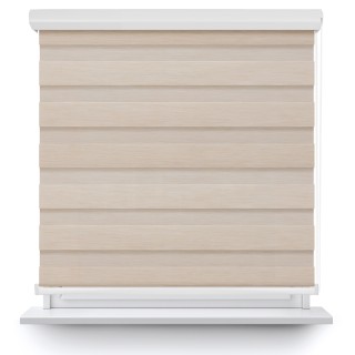 Roleta w kasecie aluminium Dzień Noc Przyciemniająca Forest Kremowa 9203