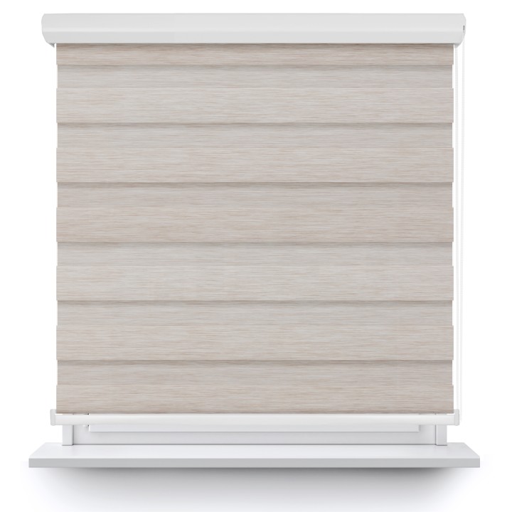 Roleta w kasecie aluminium Dzień Noc Przyciemniająca Forest Beżowa 9208