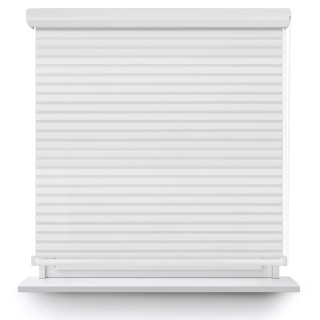 Roleta w kasecie aluminium Dzień Noc Przyciemniająca Modern Biała 1801