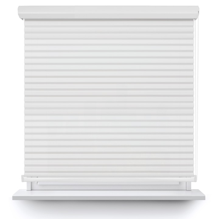 Roleta w kasecie aluminium Dzień Noc Przyciemniająca Modern Biała 1801