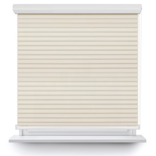 Roleta w kasecie aluminium Dzień Noc Przyciemniająca Modern Kremowa 1802