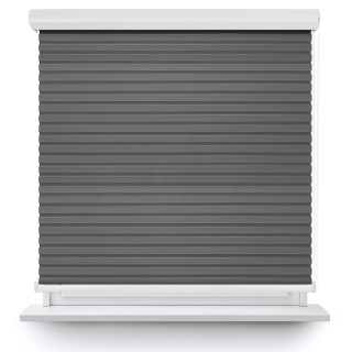 Roleta w kasecie aluminium Dzień Noc Przyciemniająca Modern Szara 1804