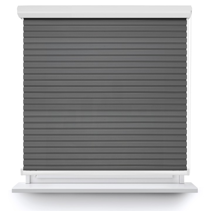 Roleta w kasecie aluminium Dzień Noc Przyciemniająca Modern Szara 1804