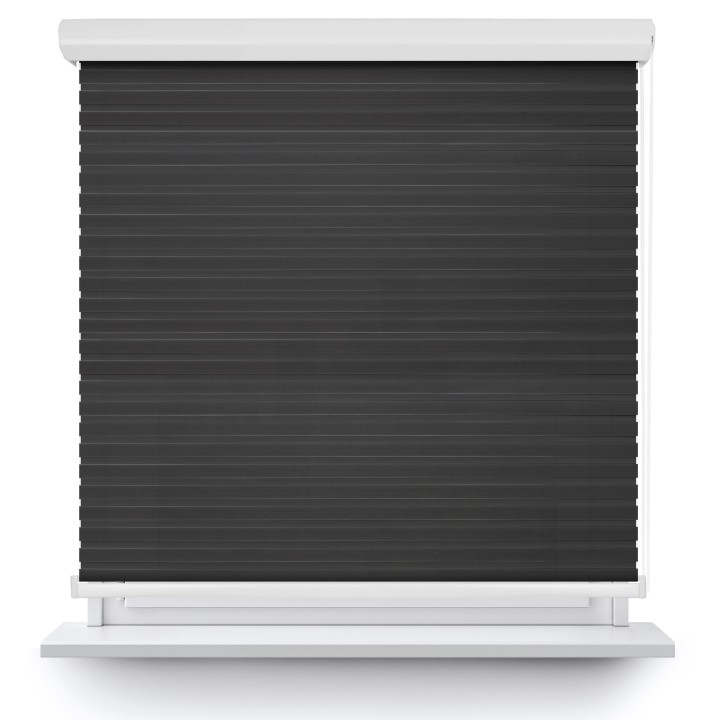 Roleta w kasecie aluminium Dzień Noc Przyciemniająca Modern Ciemnoszara 1805