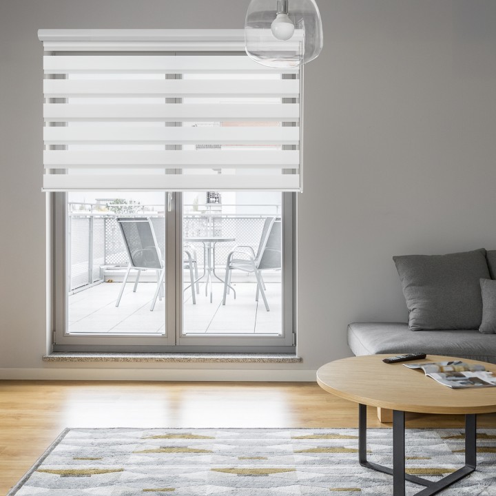 Roleta w kasecie aluminium Dzień Noc Przyciemniająca Olivia Olivia 01