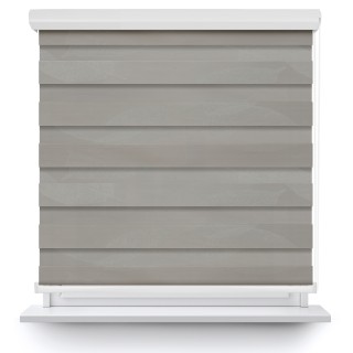 Roleta w kasecie aluminium Dzień Noc Przyciemniająca Romance Szara 1045