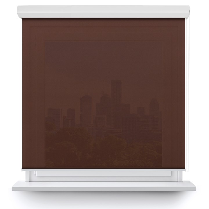 Roleta w kasecie aluminium Gładka Przyciemniająca Gładka Brązowa 524