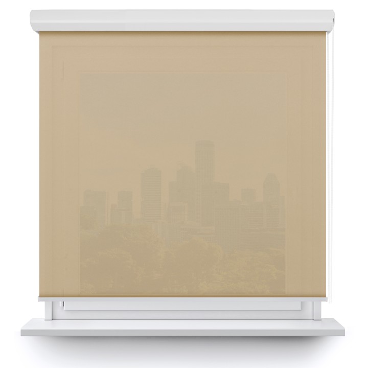 Roleta w kasecie aluminium Dzień Noc Przyciemniająca Fala Szara 03