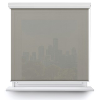 Roleta w kasecie aluminium Dzień Noc Przyciemniająca Fala Grafit 04