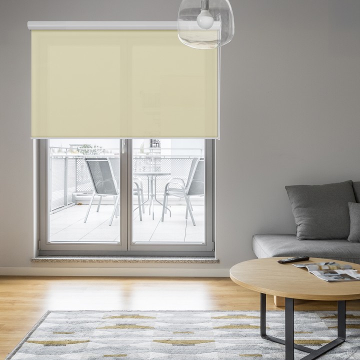 Roleta w kasecie aluminium Gładka Przyciemniająca Gładka Beżowa 501