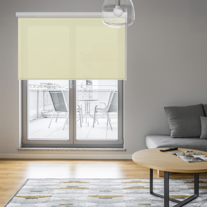 Roleta w kasecie aluminium Gładka Przyciemniająca Gładka Kremowa 531