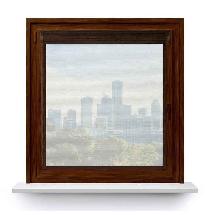 Roleta w kasecie PCV Gładka Przyciemniająca Gładka z prowadnicą Biała 101