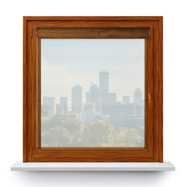 Roleta w kasecie PCV Gładka Przyciemniająca Borneo z prowadnicą Biała 101