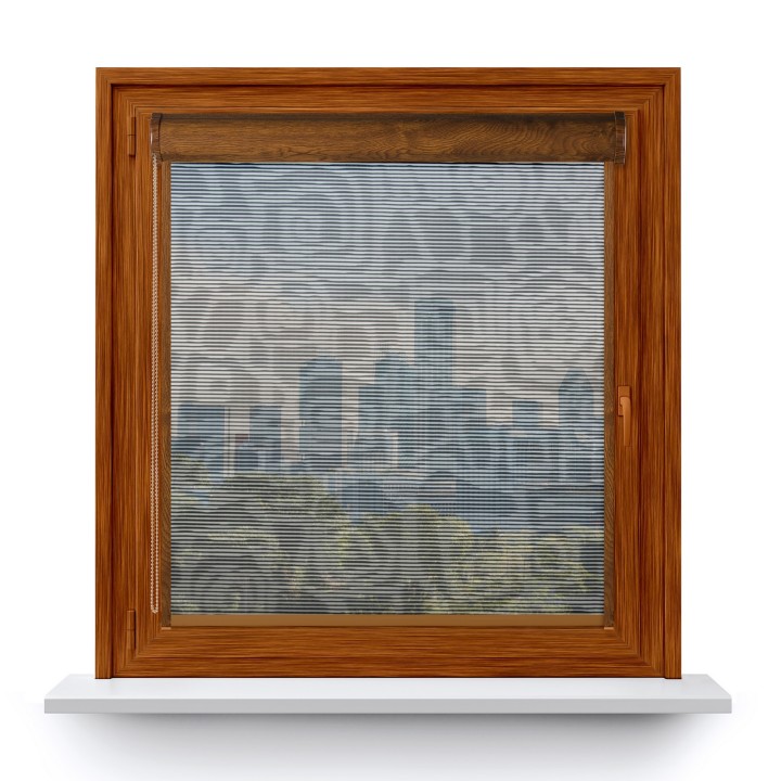 Roleta w kasecie PCV Gładka Przyciemniająca Borneo z prowadnicą Czarna 107