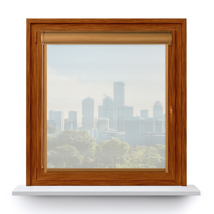 Roleta w kasecie PCV Gładka Przyciemniająca Borneo z prowadnicą Biała 101