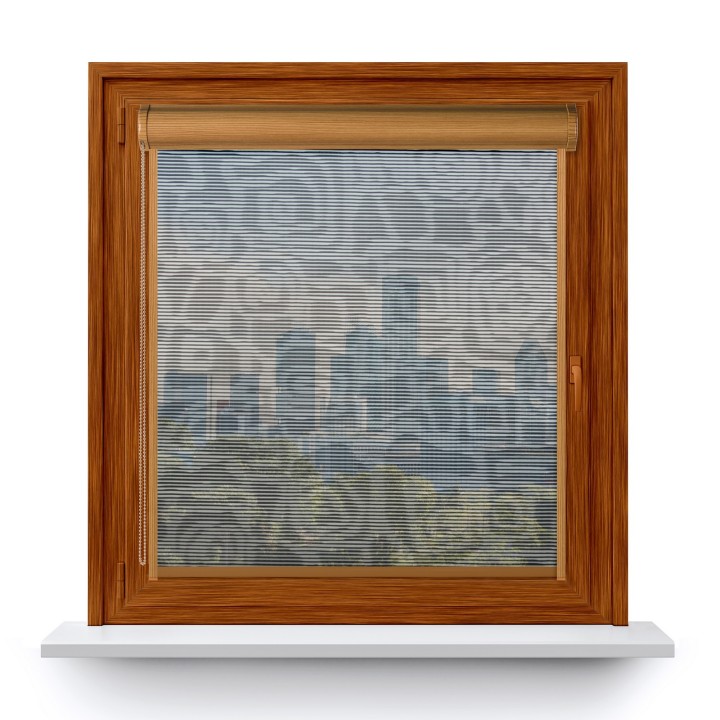 Roleta w kasecie PCV Gładka Przyciemniająca Borneo z prowadnicą Czarna 107