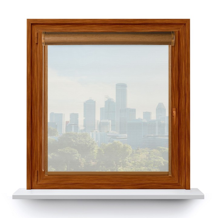 Roleta w kasecie PCV Gładka Przyciemniająca Borneo z prowadnicą Biała 101