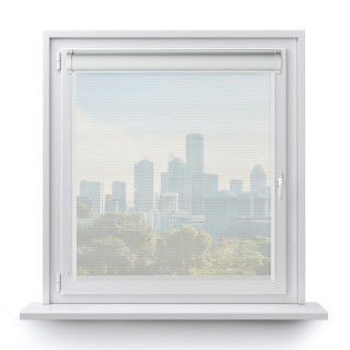 Roleta w kasecie PCV Gładka Przyciemniająca Gładka z prowadnicą Biała 101