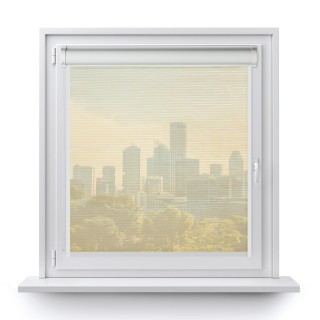 Roleta w kasecie PCV Gładka Przyciemniająca Borneo z prowadnicą Beżowa 102